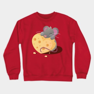 Mouse Heart Cheese Crewneck Sweatshirt